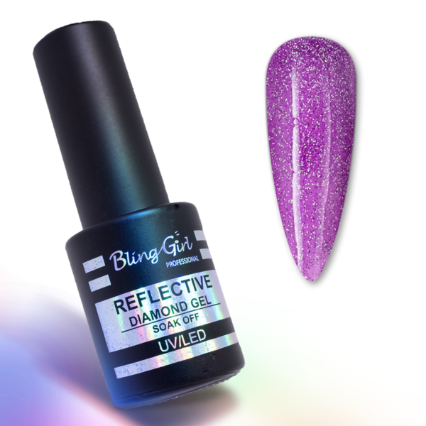 Bling Girl Reflective Diamond Gel Soak Off UV/LED 10ml #017