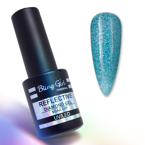 Bling Girl Reflective Diamond Gel Soak Off UV/LED 10ml #023